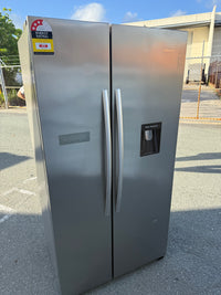 Thumbnail for Factory second Hisense HRSBS578SW 578L Side by Side Fridge (Stainless Steel)