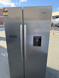 Thumbnail for Factory second Hisense HRSBS578SW 578L Side by Side Fridge (Stainless Steel)