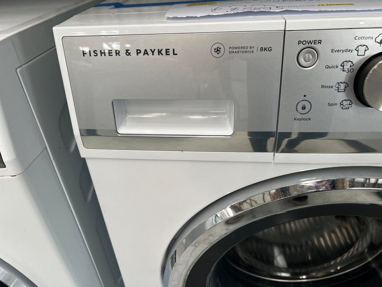 Factory second Fisher & Paykel 8kg Front Loader Washing Machine Model: WH8060J3 - Second Hand Appliances Geebung