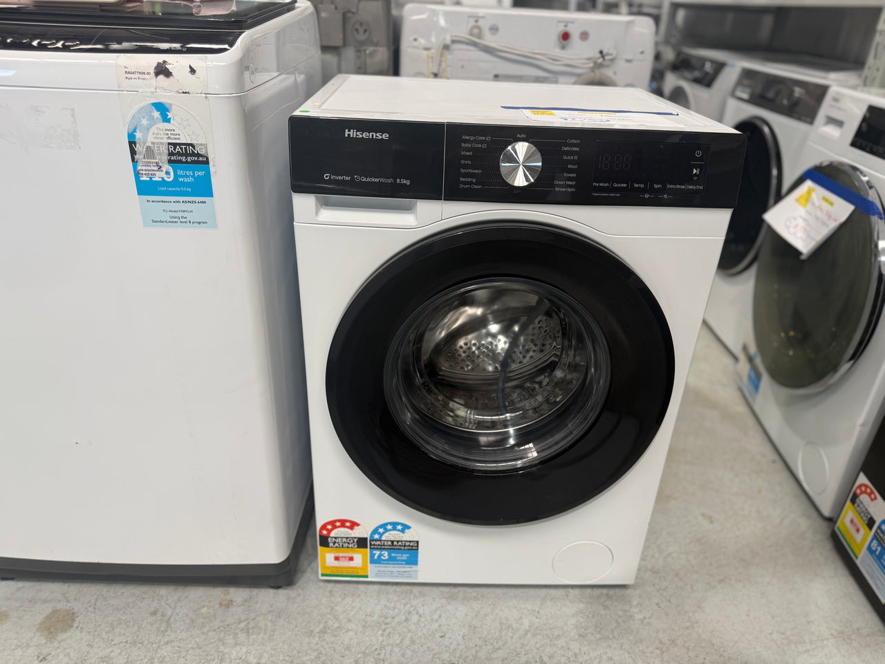 Factory second Hisense HWF3S8514 8.5kg front load washing machine