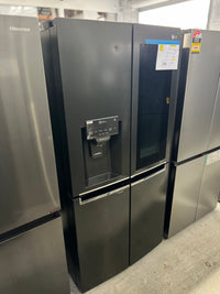 Thumbnail for 508L Slim French Door Fridge, with InstaView Door-In-Door®, in Matte Black Finish Model: GF-V570MBL - Second Hand Appliances Geebung