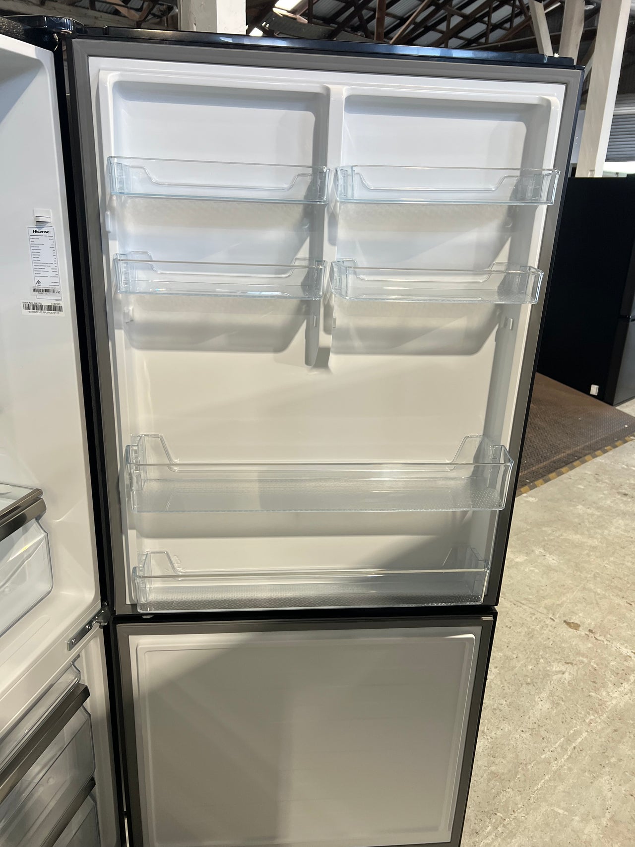 Factory second Hisense 483L PureFlat Bottom Mount Refrigerator Model: HRBM483B - Second Hand Appliances Geebung