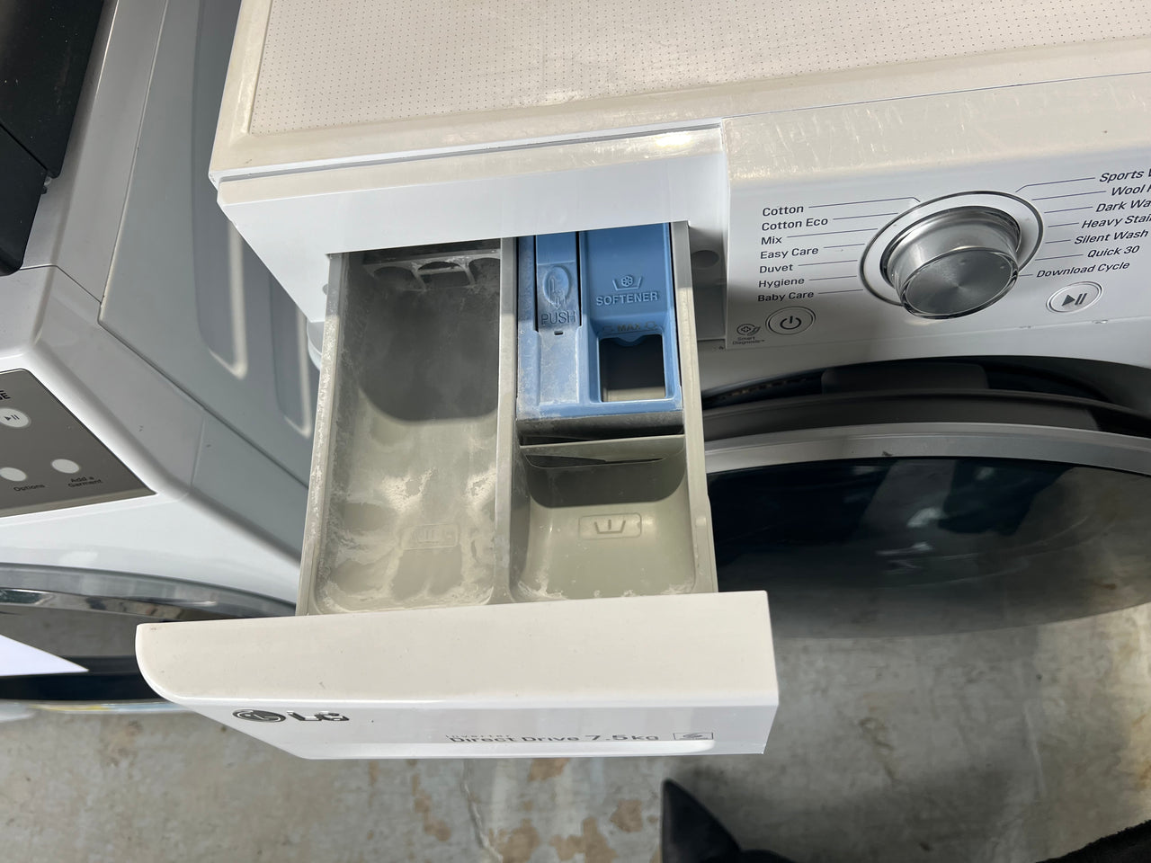 Second hand LG WD1475NCW 7.5kg White Front Loader Washing Machine - Second Hand Appliances Geebung