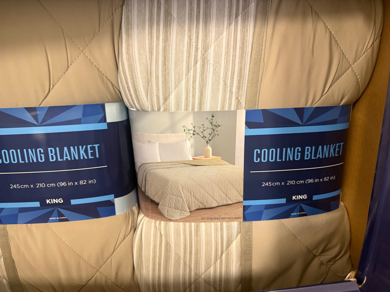 King Size Cooling Blanket/Beige - Second Hand Appliances Geebung