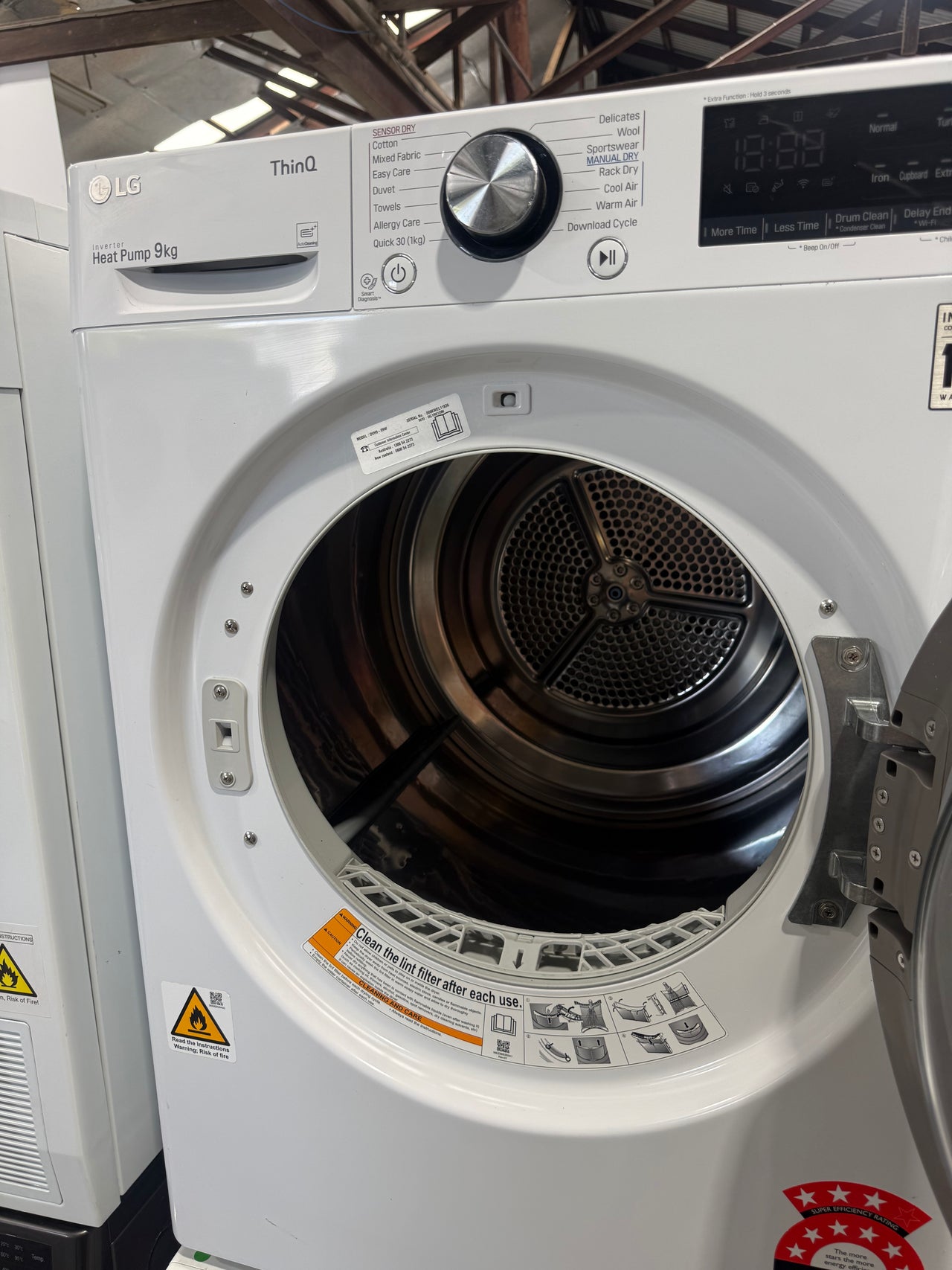 Laundry Package/Factory second 10kg Washing Machine WV9-1410W + 9kg Heat Pump Dryer DVH9-09W - Second Hand Appliances Geebung