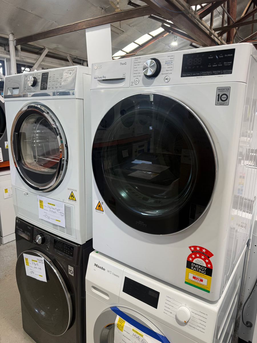 Laundry Package/Factory second 10kg Washing Machine WV9-1410W + 9kg Heat Pump Dryer DVH9-09W - Second Hand Appliances Geebung