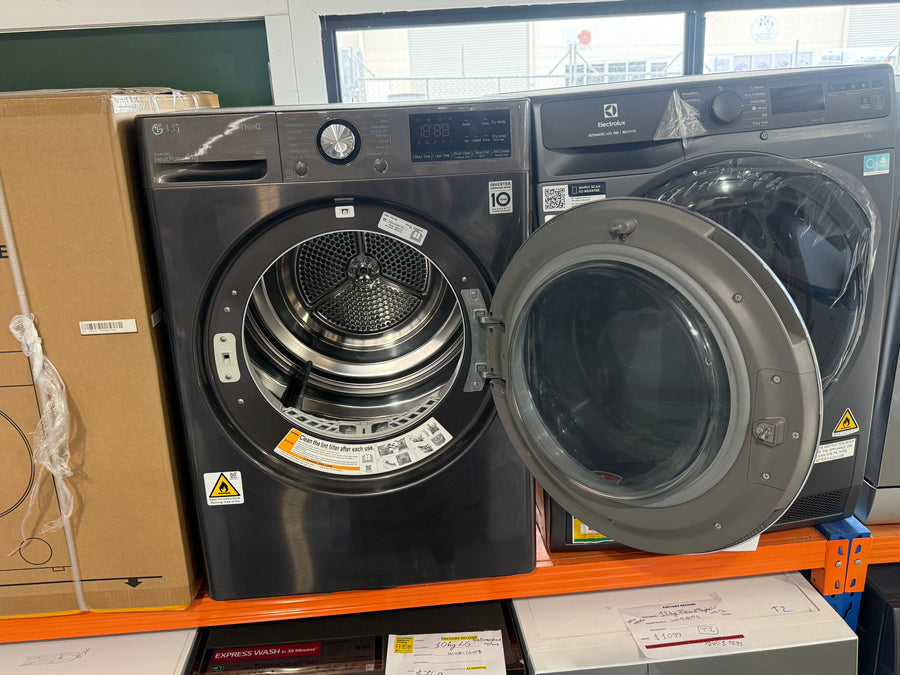 Laundry Package/Factory second LG 10kg Front Load Washer & LG 9kg Heat Pump Dryer – WV9-1410B | Dryer: DVH9-09B - Second Hand Appliances Geebung