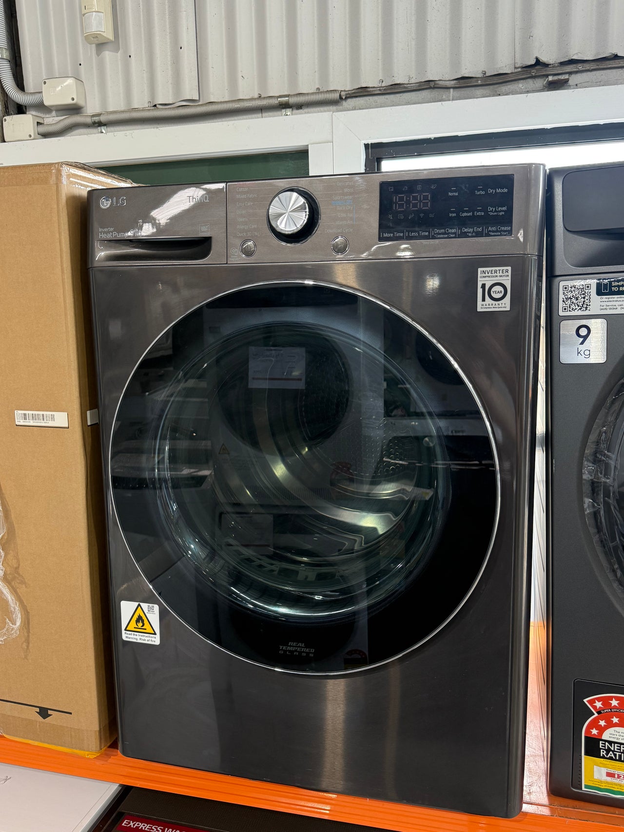 Laundry Package/Factory second LG 10kg Front Load Washer & LG 9kg Heat Pump Dryer – WV9-1410B | Dryer: DVH9-09B - Second Hand Appliances Geebung