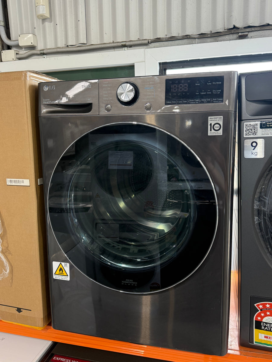Laundry Package/Factory second LG 10kg Front Load Washer & LG 9kg Heat Pump Dryer – WV9-1410B | Dryer: DVH9-09B - Second Hand Appliances Geebung