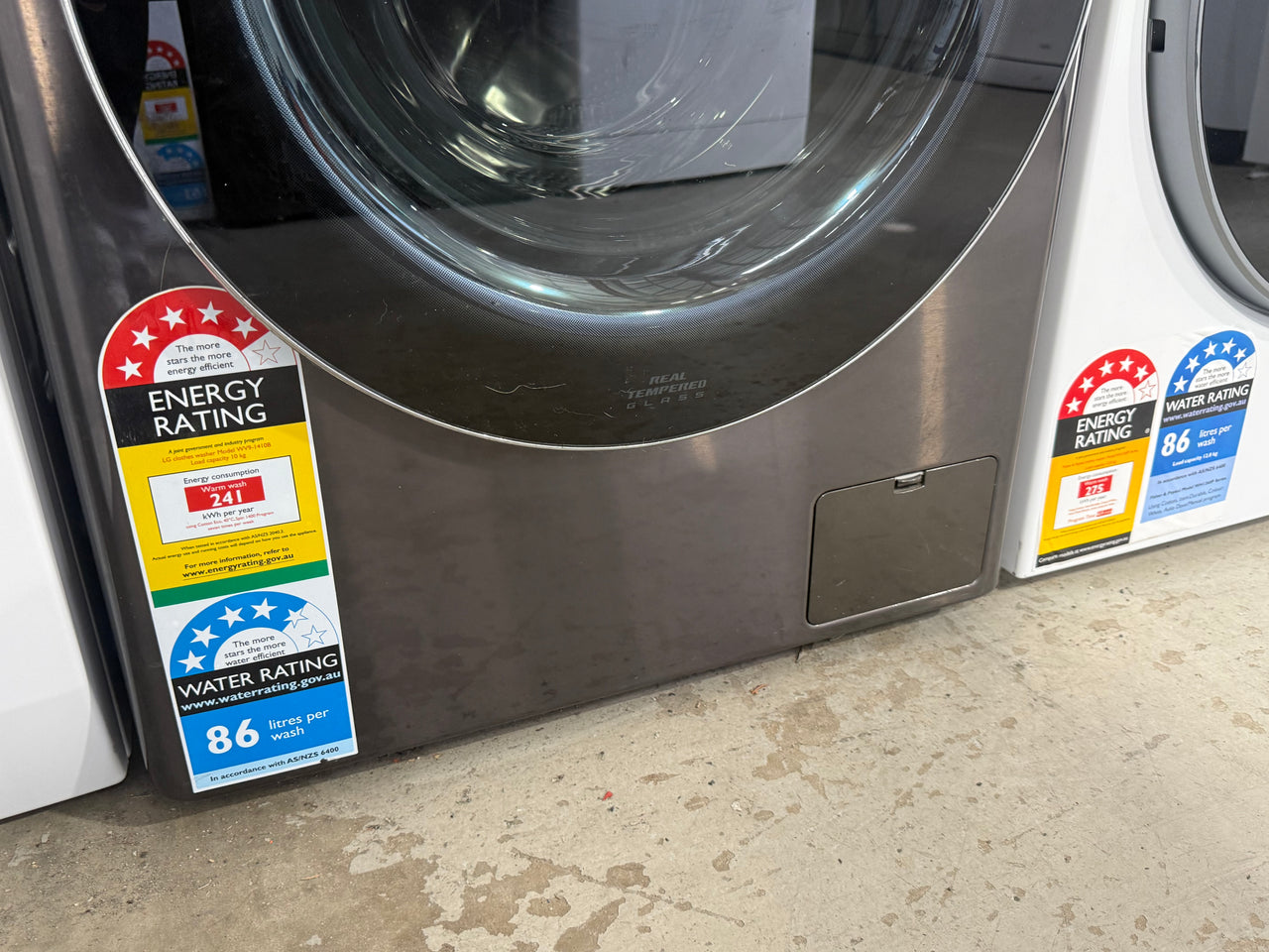 Laundry Package/Factory second LG 10kg Front Load Washer & LG 9kg Heat Pump Dryer – WV9-1410B | Dryer: DVH9-09B - Second Hand Appliances Geebung