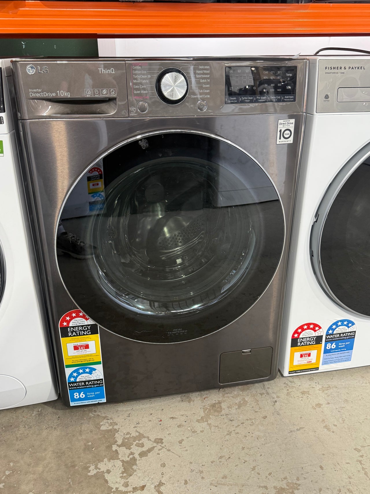 Laundry Package/Factory second LG 10kg Front Load Washer & LG 9kg Heat Pump Dryer – WV9-1410B | Dryer: DVH9-09B - Second Hand Appliances Geebung