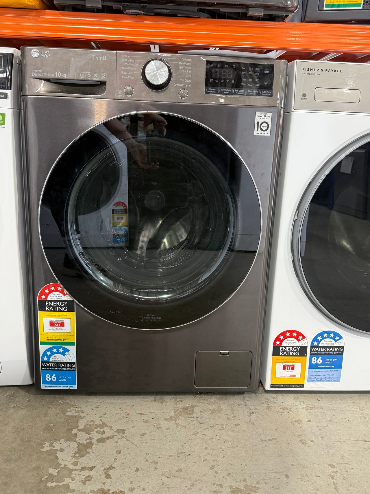 Laundry Package/Factory second LG 10kg Front Load Washer & LG 9kg Heat Pump Dryer – WV9-1410B | Dryer: DVH9-09B - Second Hand Appliances Geebung