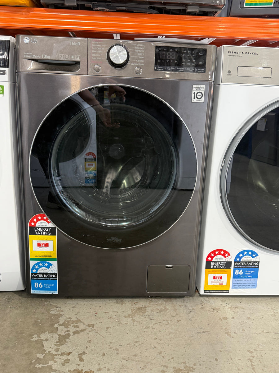 Laundry Package/Factory second LG 10kg Front Load Washer & LG 9kg Heat Pump Dryer – WV9-1410B | Dryer: DVH9-09B - Second Hand Appliances Geebung