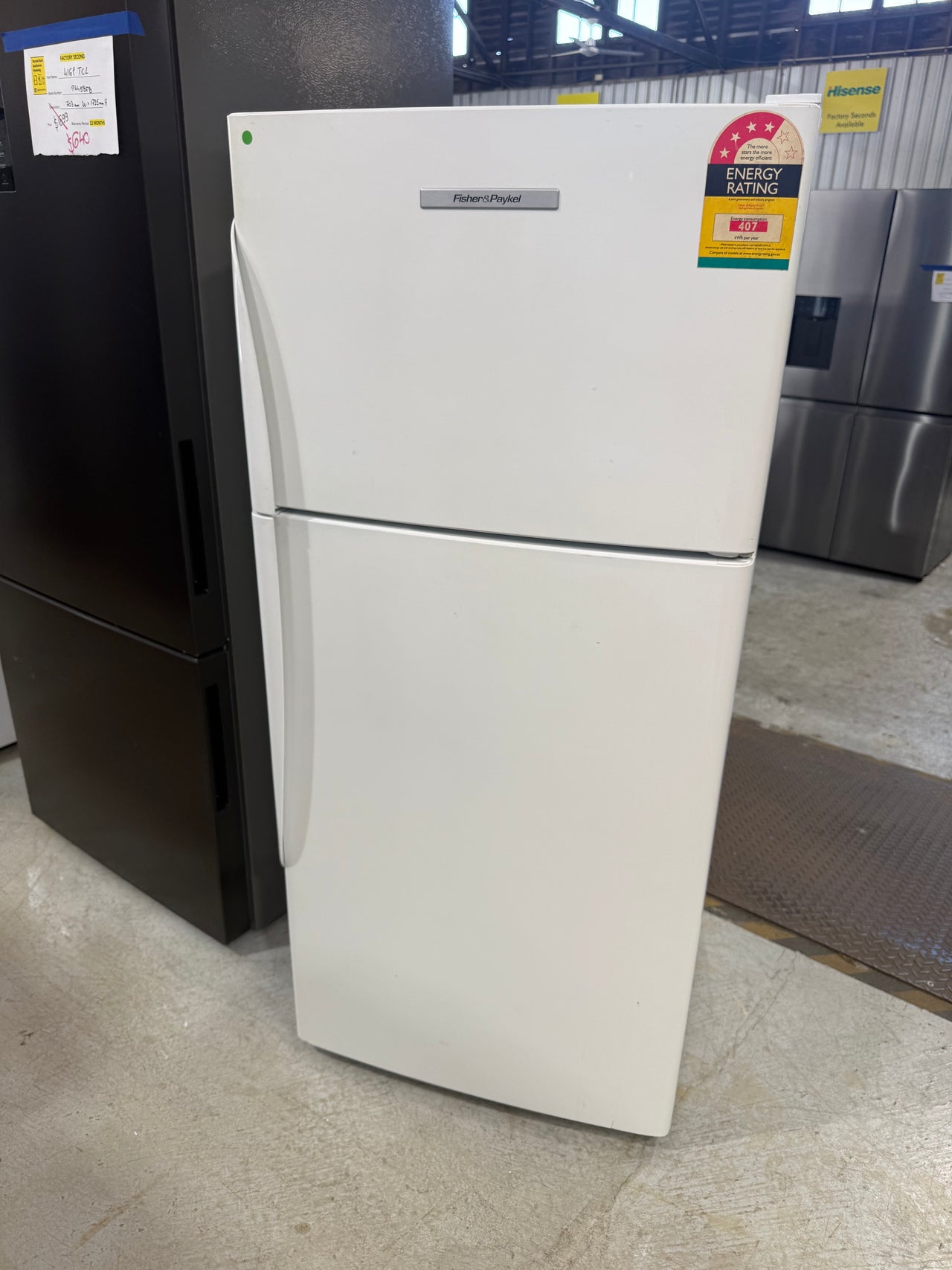 Buy Second Hand Fisher & Paykel 331L Top Mount Refrigerator – E331T |  | [product_variant] | Second Hand Appliances Geebung Brisbane