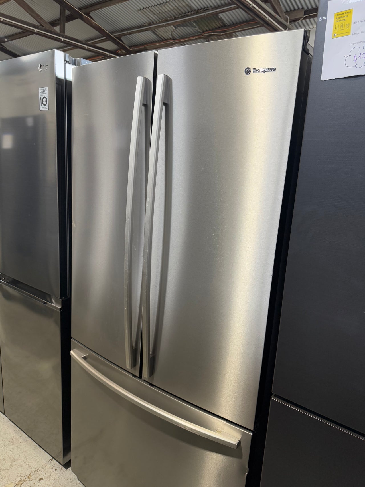 Second hand Westinghouse 510L Stainless Steel French Door Refrigerator WHE5100SA - Second Hand Appliances Geebung