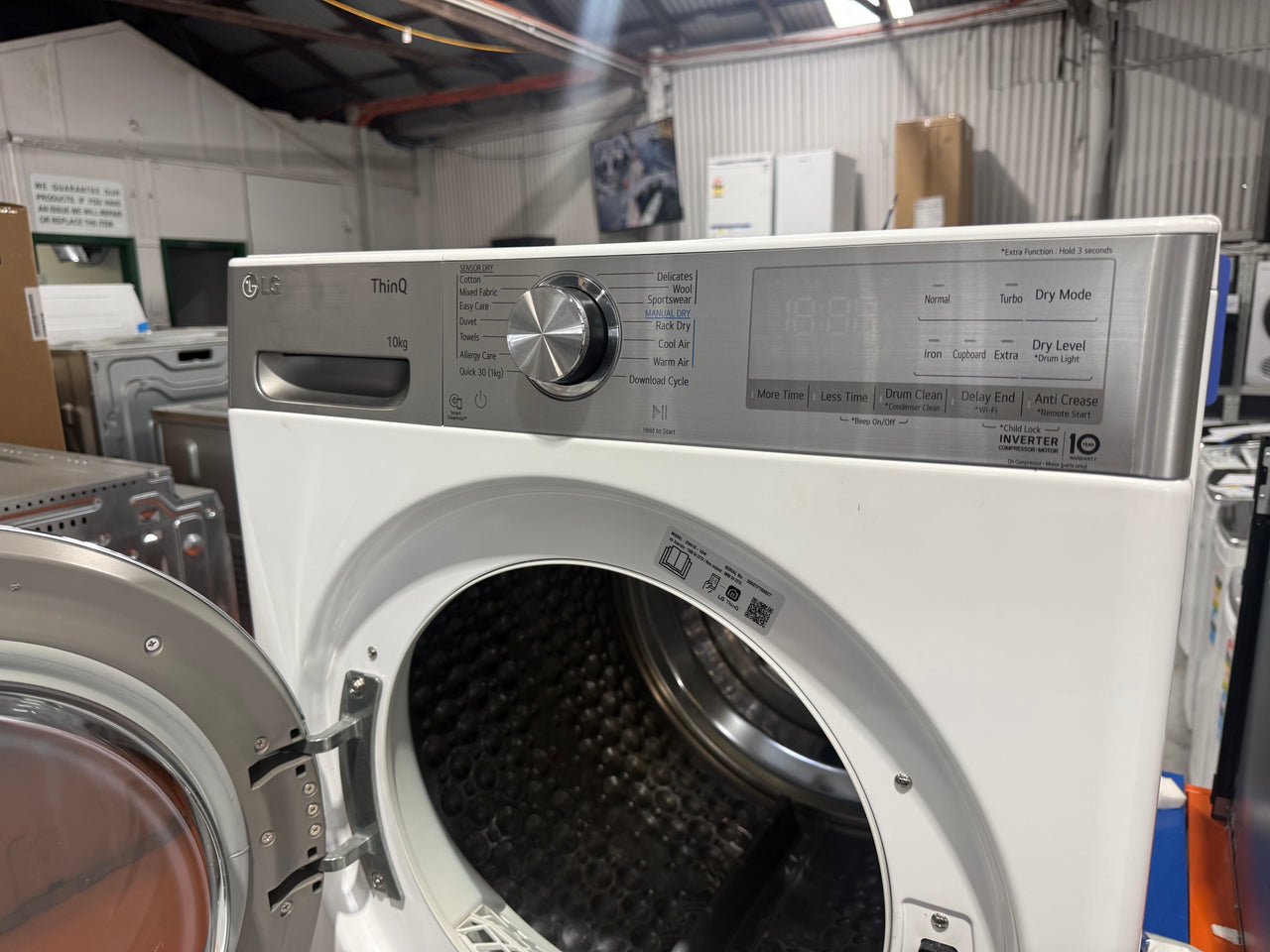 Second hand 10kg LG Heat Pump Dryer DVH10-10W - Second Hand Appliances Geebung