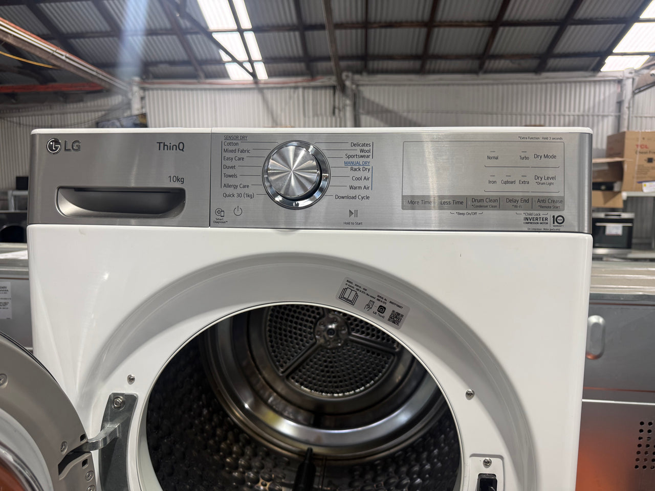 Second hand 10kg LG Heat Pump Dryer DVH10-10W - Second Hand Appliances Geebung