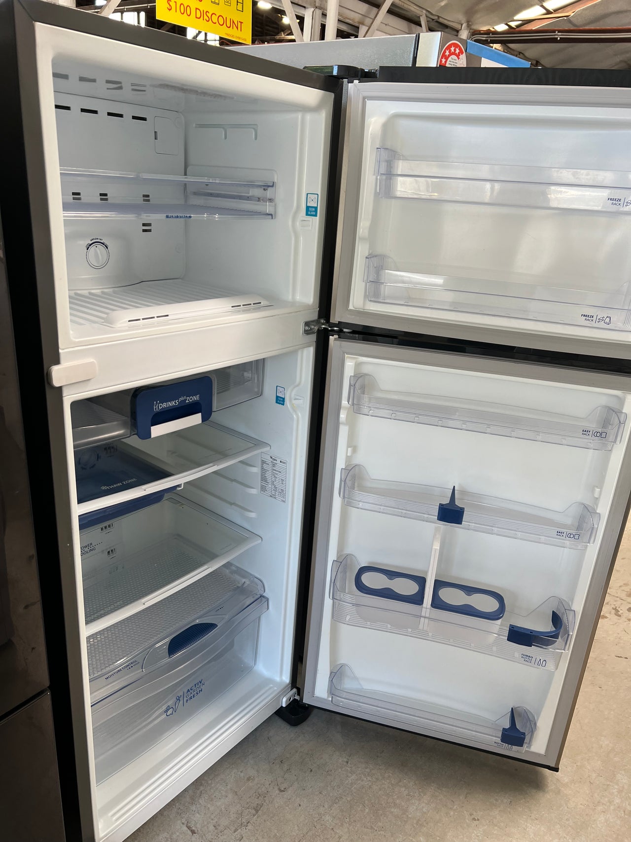Second hand 410L Whirlpool Fridge WRIBP41MC - Second Hand Appliances Geebung