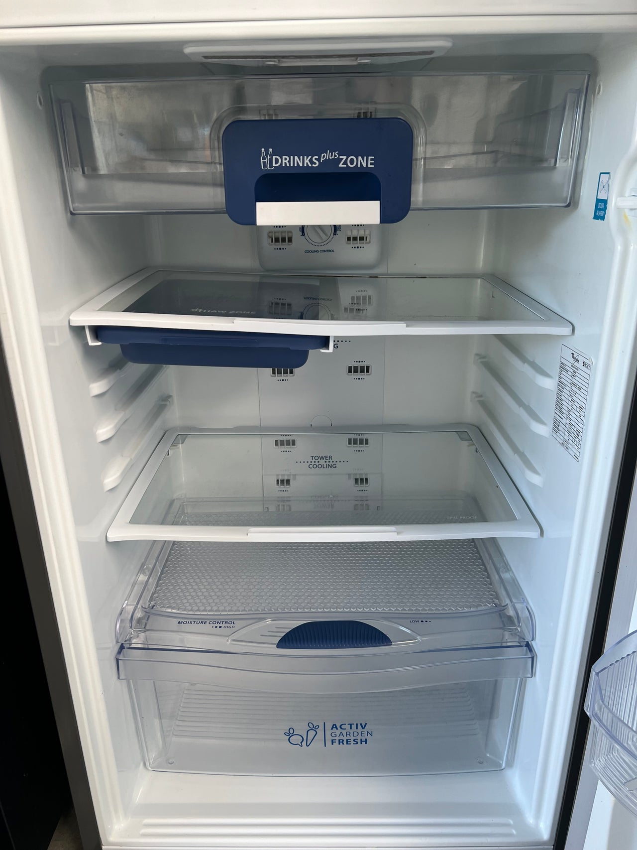 Second hand 410L Whirlpool Fridge WRIBP41MC - Second Hand Appliances Geebung