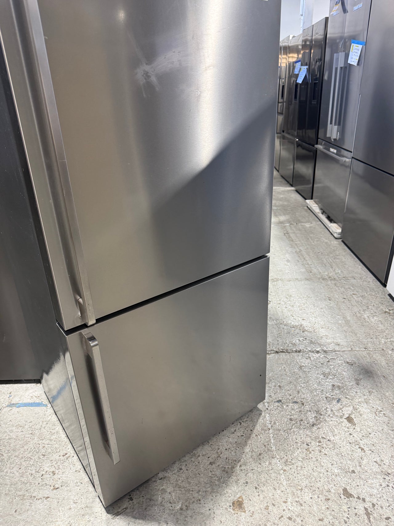 Second hand 453L Westinghouse Stainless Steel Bottom Mount Fridge  Model: WBE4514SA - Second Hand Appliances Geebung