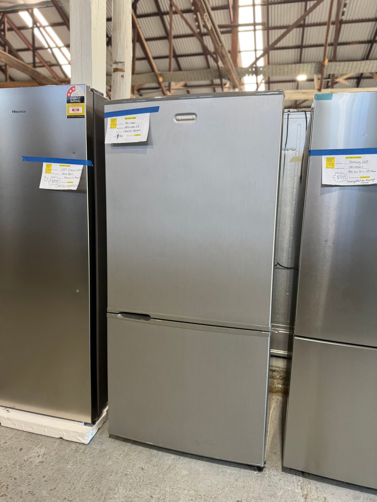 Second hand 510L Simpson Fridge Model: SBM5100 - Second Hand Appliances Geebung