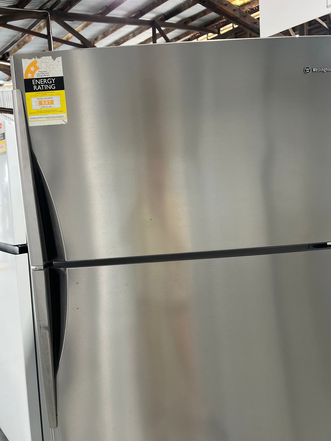 Second hand 520L Westinghouse Top Mount Fridge WTE5200SB - Second Hand Appliances Geebung