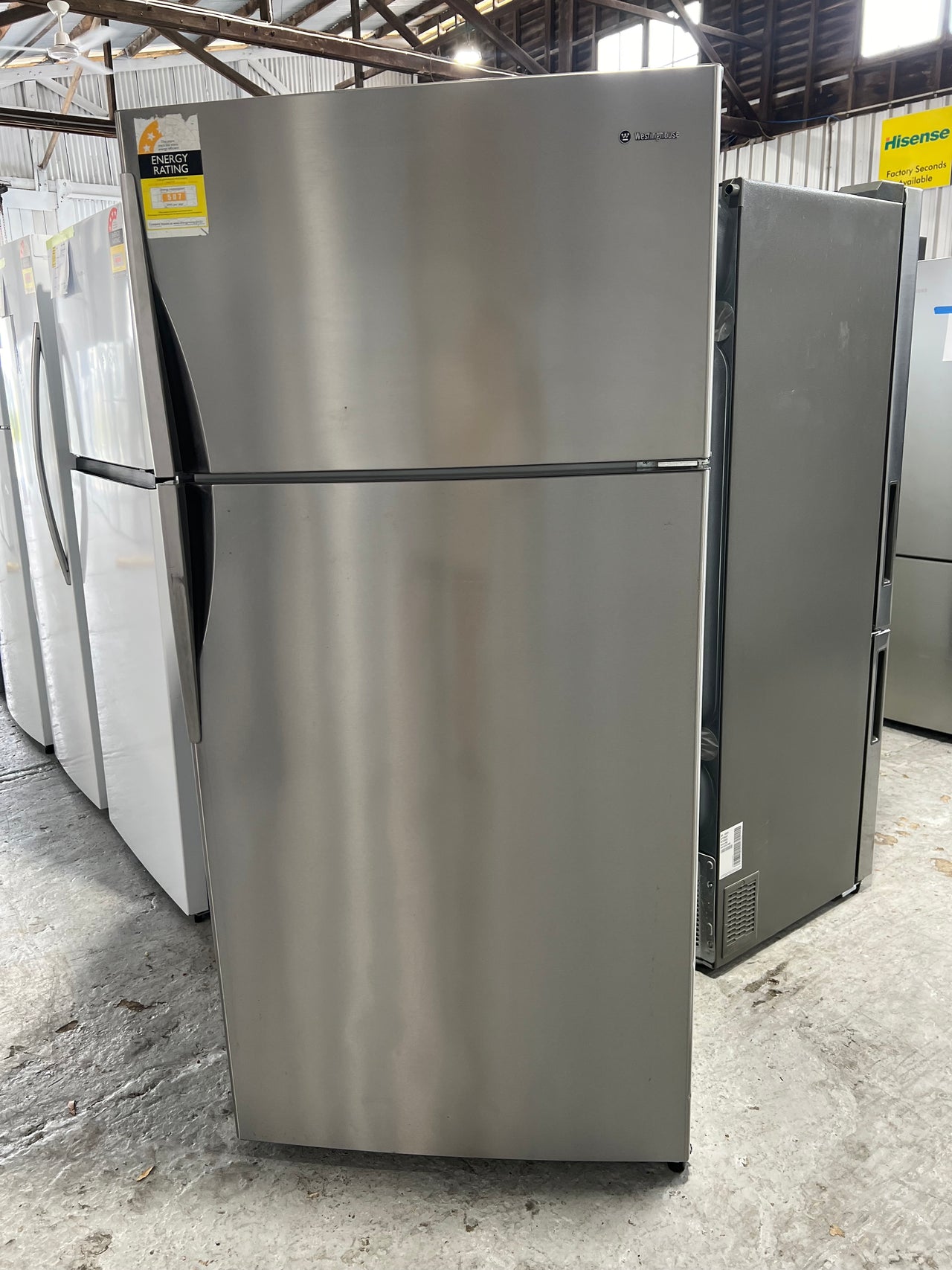 Second hand 520L Westinghouse Top Mount Fridge WTE5200SB - Second Hand Appliances Geebung