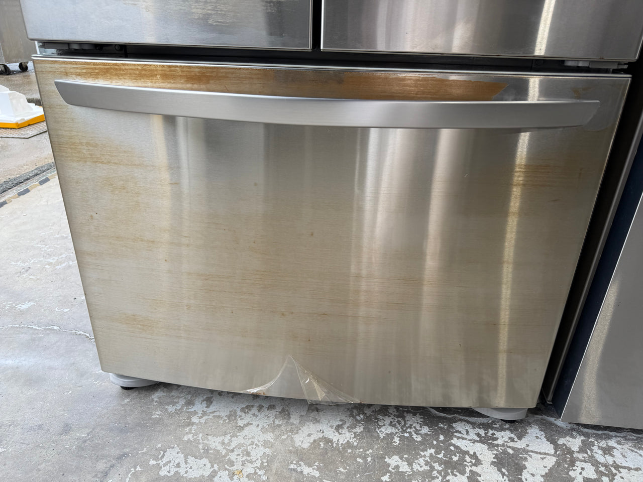 Second hand 622 litre Stainless Steel French Door Fridge with Slide 'n' Glide Drawer GR-B218STS - Second Hand Appliances Geebung