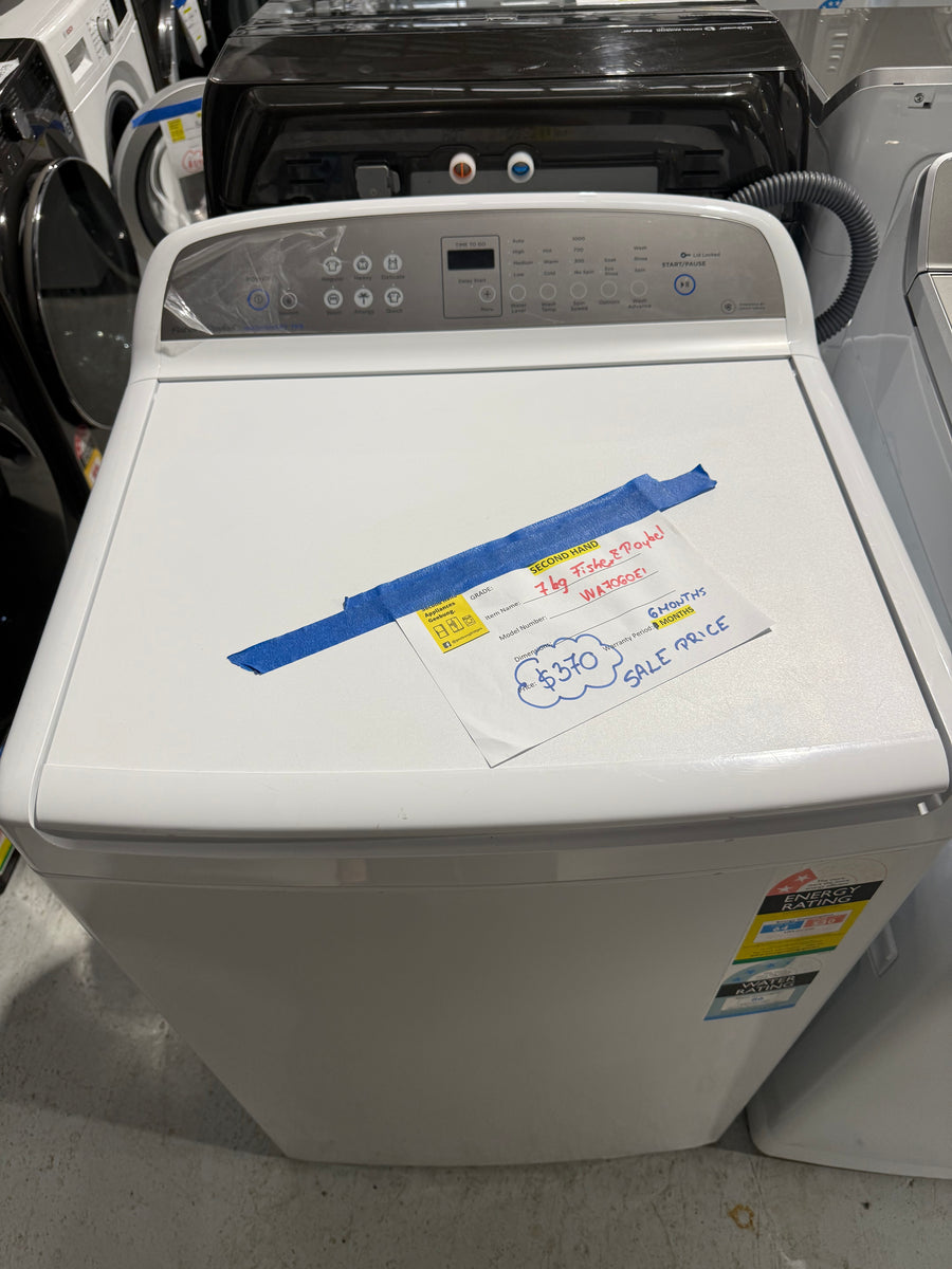 Second hand 7kg Fisher&Paykel top loader  Model: WA7060G1 - Second Hand Appliances Geebung