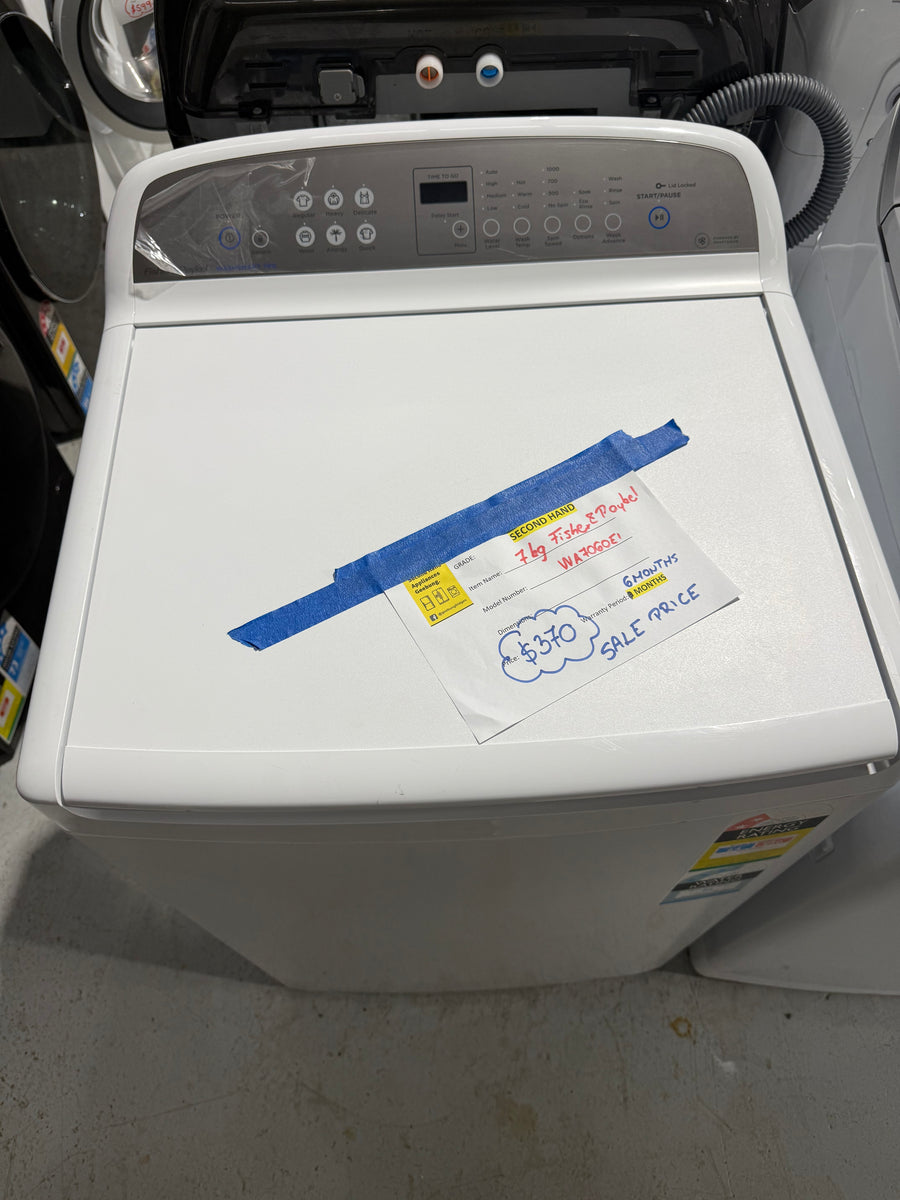 Second hand 7kg Fisher&Paykel top loader  Model: WA7060G1 - Second Hand Appliances Geebung