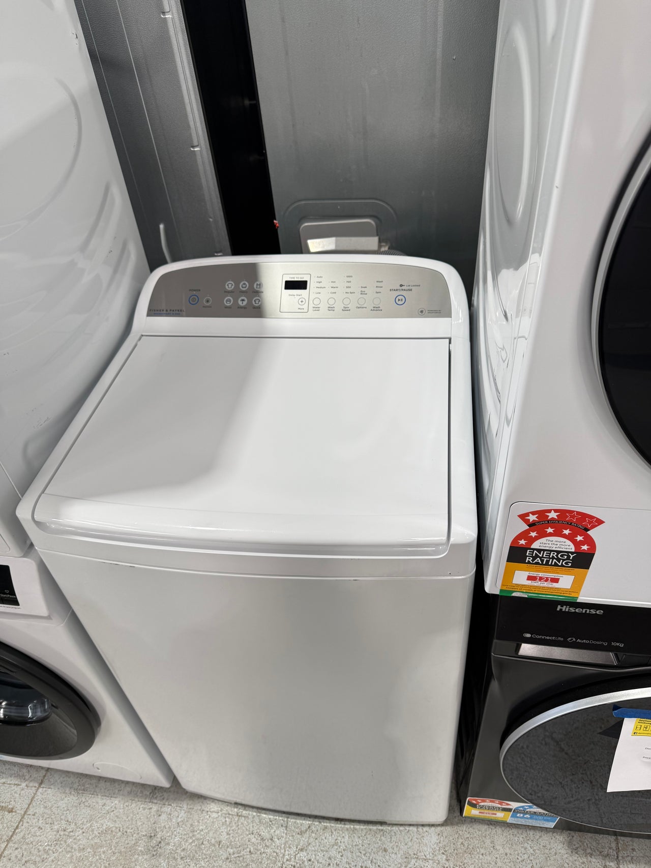 Second hand 8,5 kg Fisher&Paykel Top Loader washing machine  Model: WA8560G1 - Second Hand Appliances Geebung