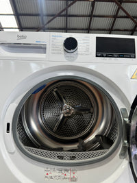 Thumbnail for Transportation damaged Beko 8kg Heat Pump Dryer with Steam & Wi-Fi – White (BDPB802SW) - Second Hand Appliances Geebung