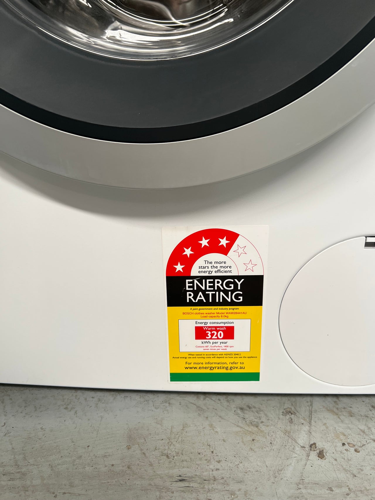 Second hand Bosch serie 8 / 8kg Front Loader WAW28441AU - Second Hand Appliances Geebung