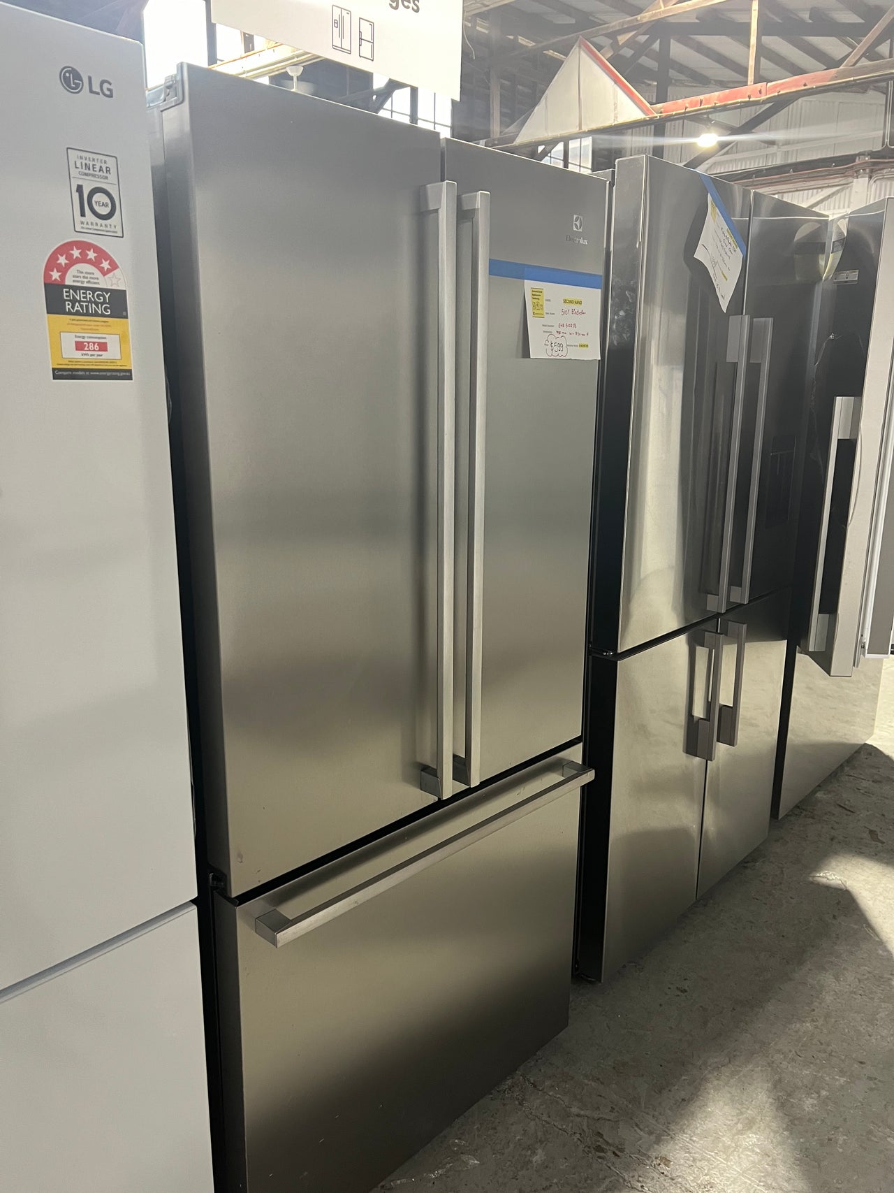 Second hand ELECTROLUX 510L FRENCH DOOR FRIDGE EHE5107SB - Second Hand Appliances Geebung