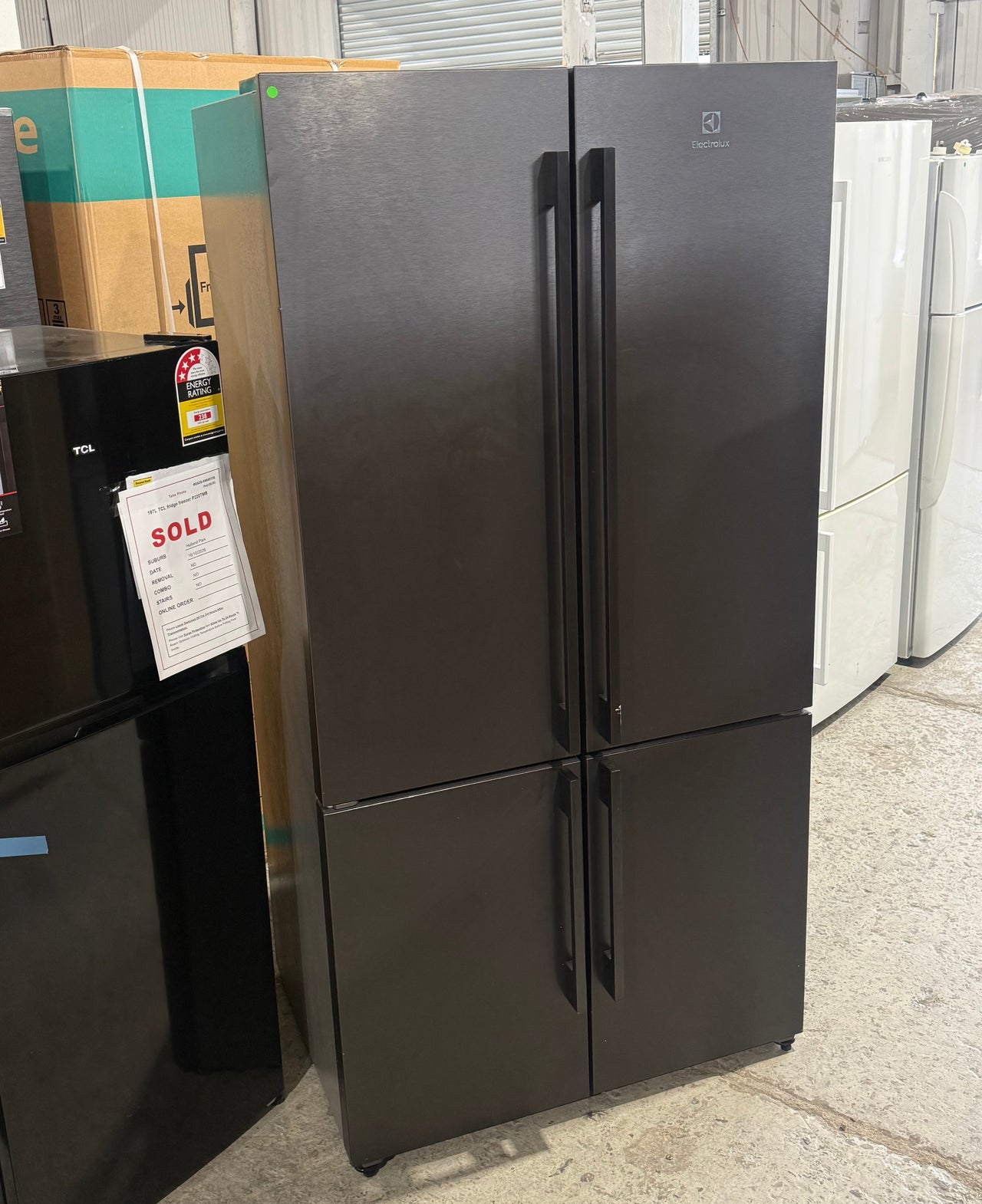 Second hand Electrolux 562L Quad Door Refrigerator – EQE5607BA - Second Hand Appliances Geebung