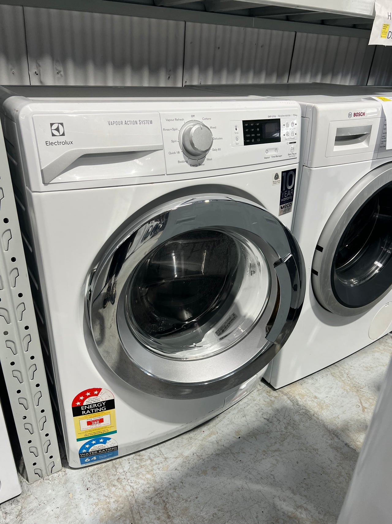 Electrolux front loader front side 