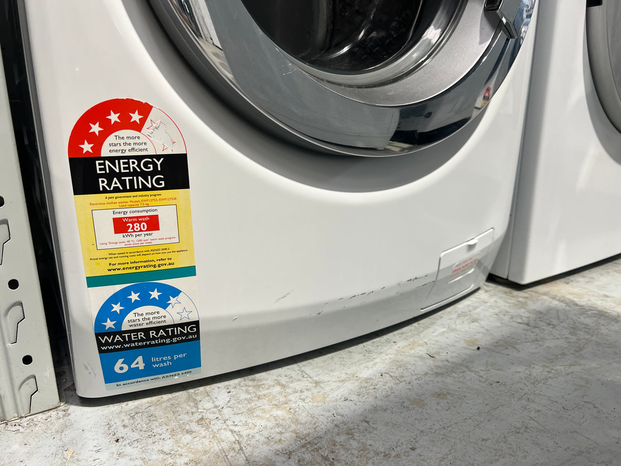 Second hand Electrolux 7.5kg Front Load Washing Machine Model: EWF12753 - Second Hand Appliances Geebung