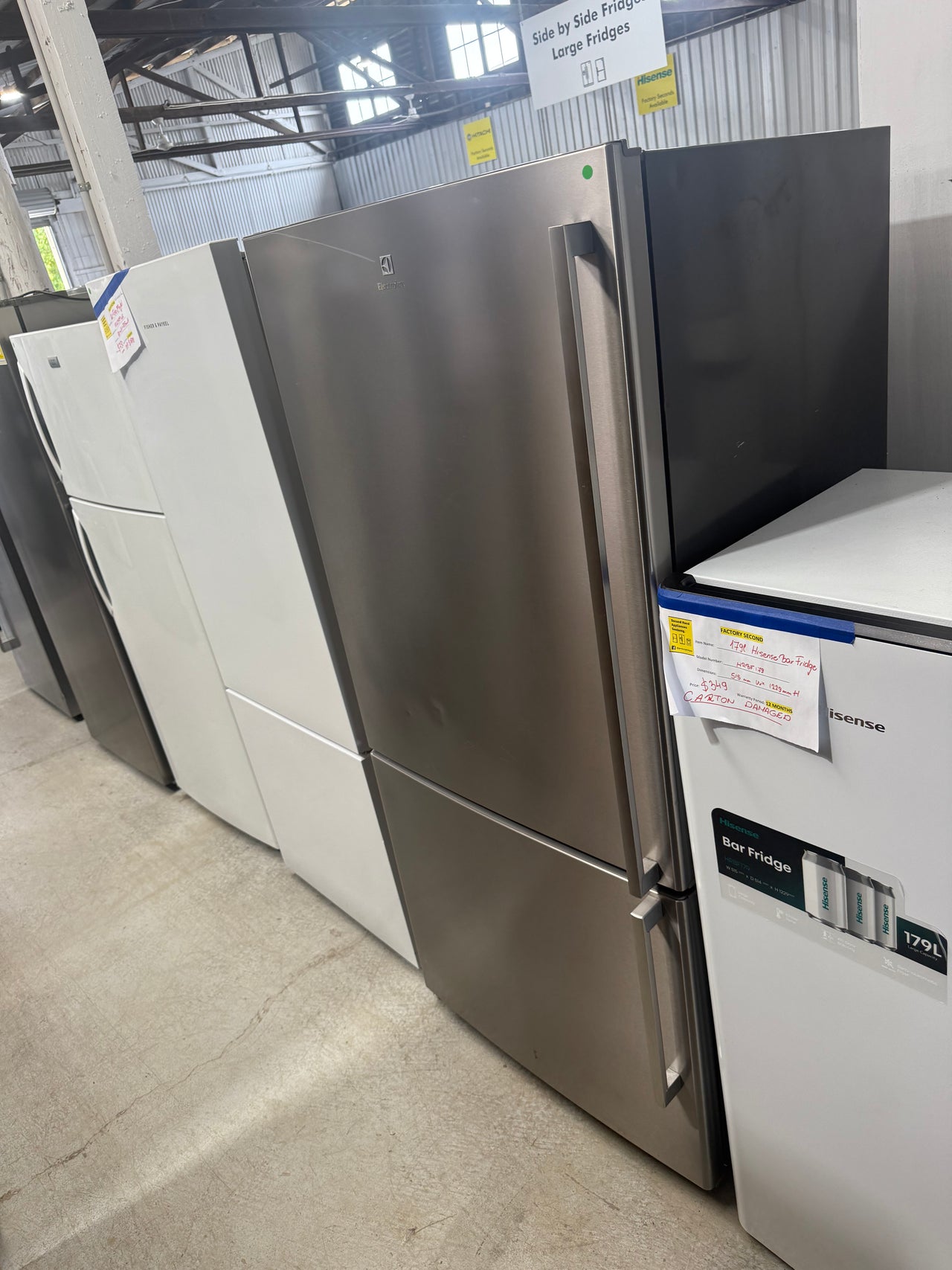 Second hand Electrolux EBM5100SD – 510L Bottom Mount Refrigerator (Stainless Steel) - Second Hand Appliances Geebung