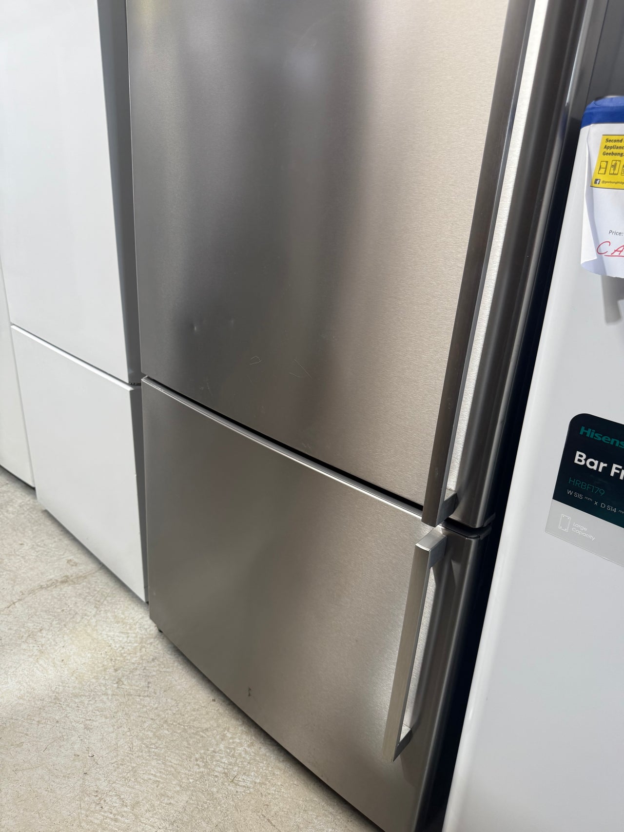Second hand Electrolux EBM5100SD – 510L Bottom Mount Refrigerator (Stainless Steel) - Second Hand Appliances Geebung