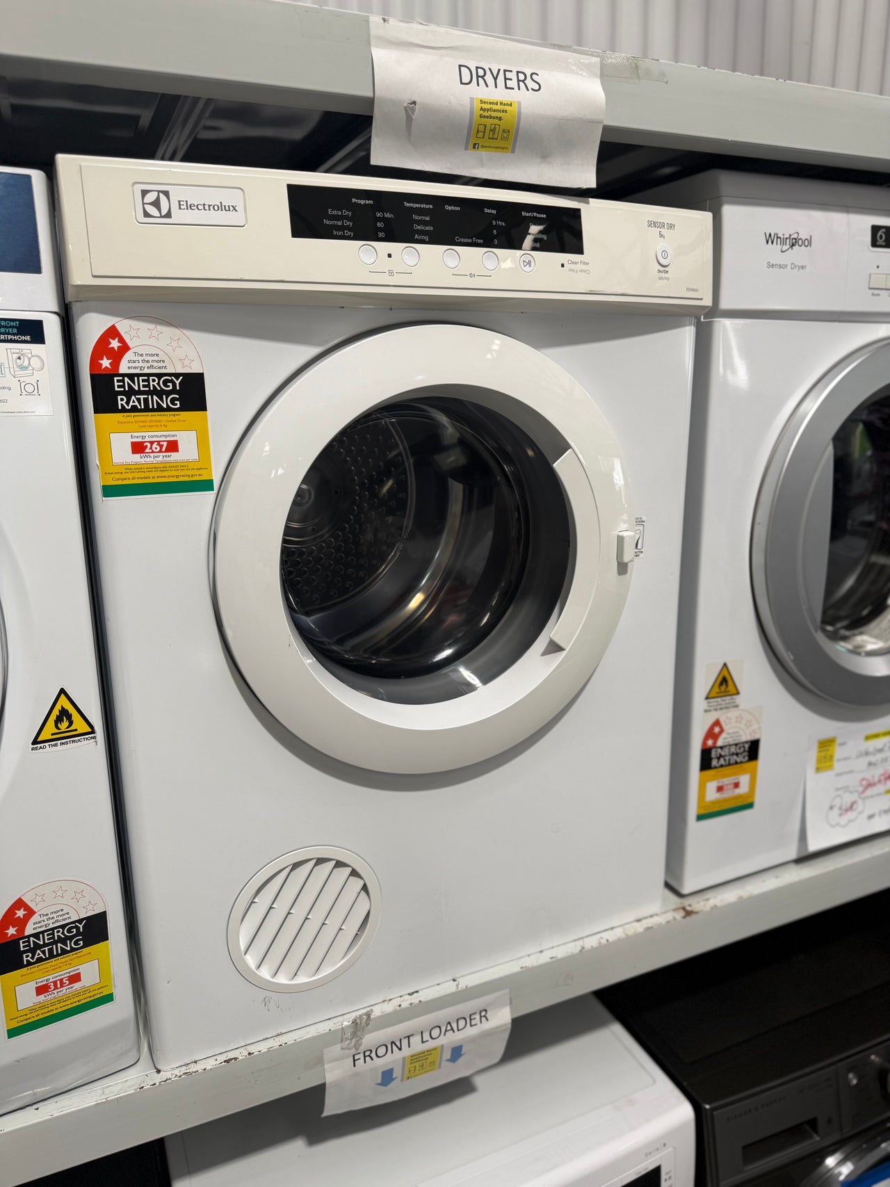 Second hand Electrolux EDV6051 6kg Vented Dryer - Second Hand Appliances Geebung