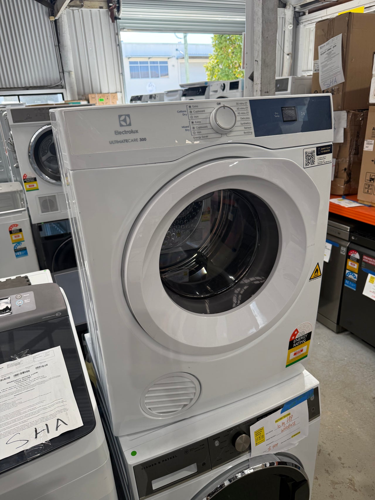 Second hand Electrolux EDV705H3WB 7kg Sensor Dry Vented Dryer - Second Hand Appliances Geebung