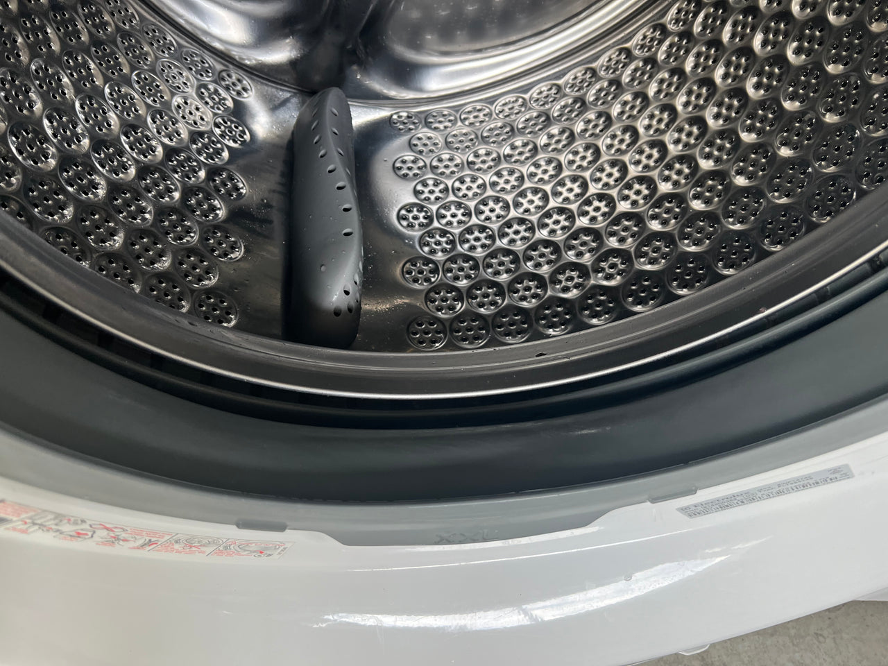 Second hand Electrolux front loader washing machine inside 