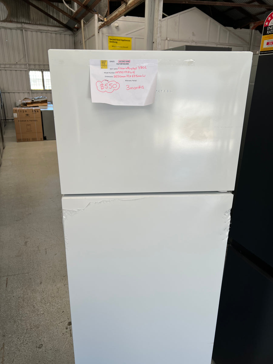 Second hand Fisher&Paykel 380L Top Mount Fridge RF381TRPW6 - Second Hand Appliances Geebung