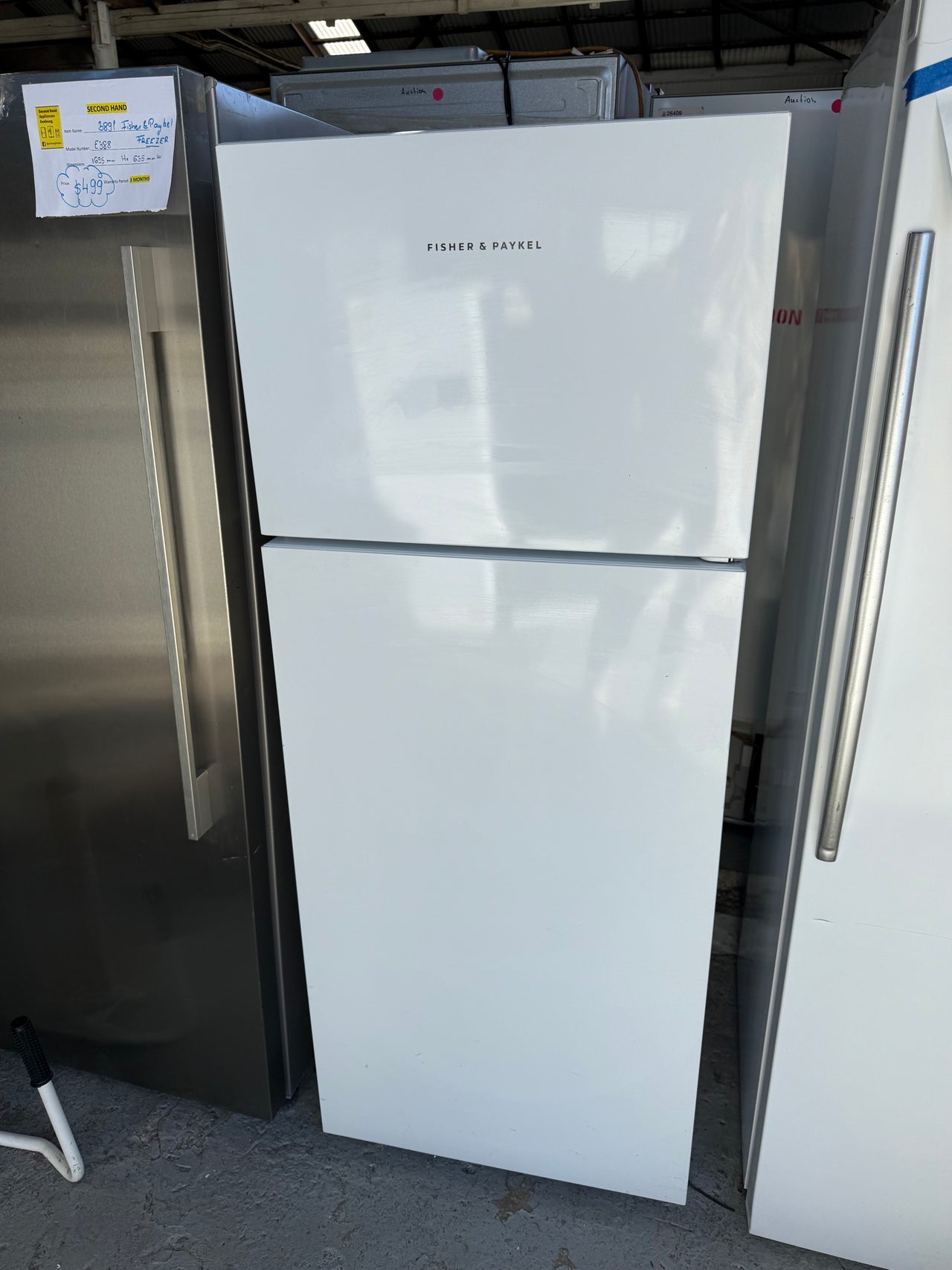 Second hand Fisher & Paykel 380l Top Mount Fridge RF381TRPW6 - Second Hand Appliances Geebung