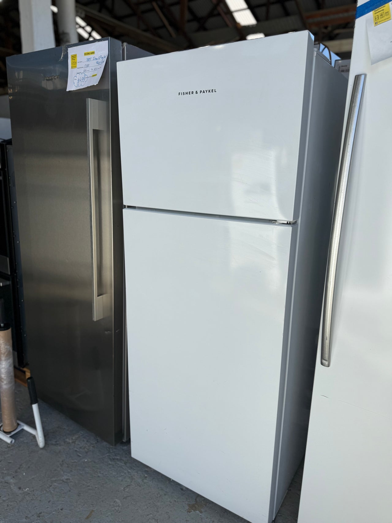 Second hand Fisher & Paykel 380l Top Mount Fridge RF381TRPW6 - Second Hand Appliances Geebung