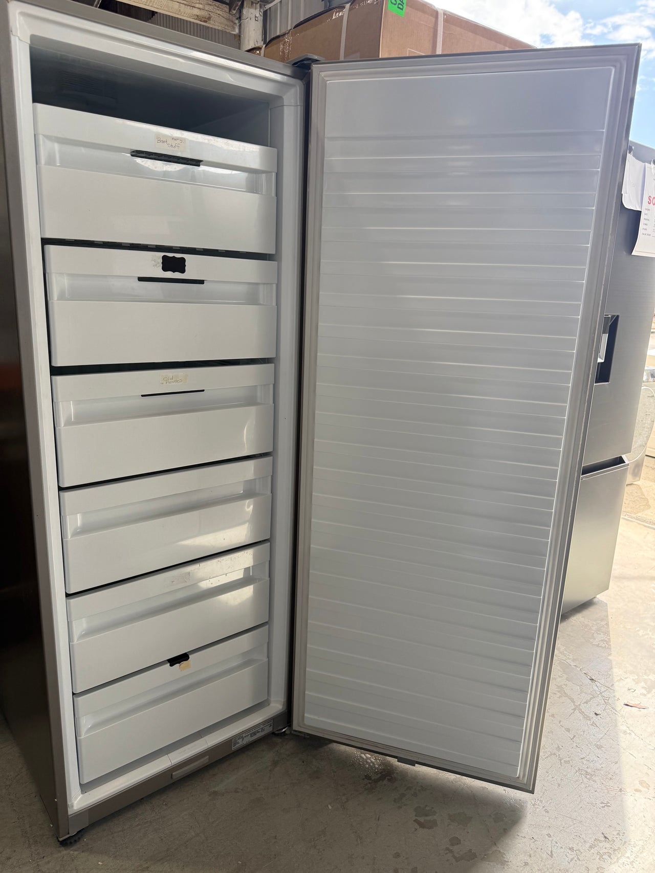 Second hand Fisher&Paykel 389L Upright Freezer – E388LXFD - Second Hand Appliances Geebung