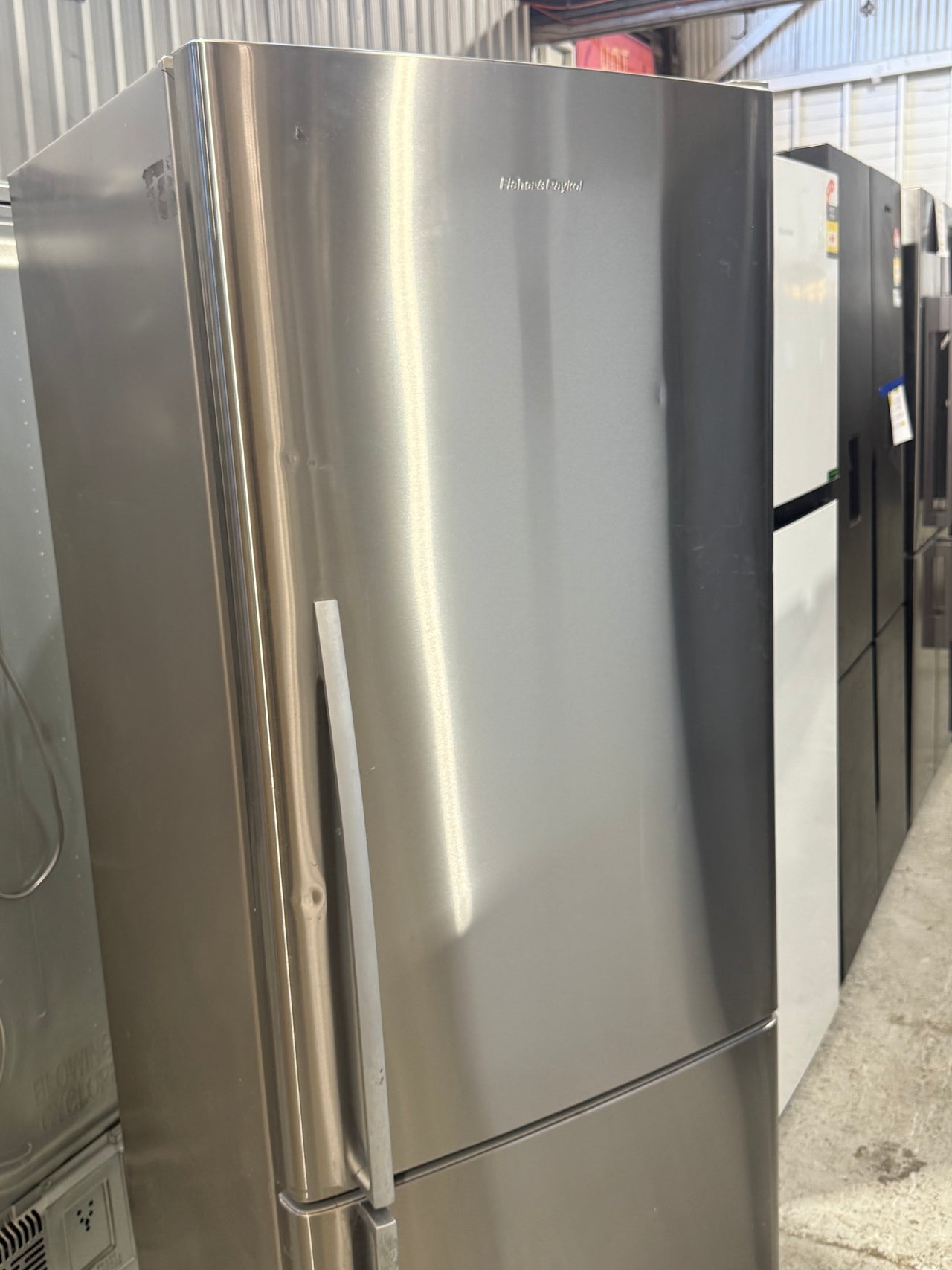 Second hand Fisher&Paykel 403l bottom mounted fridge freezer E402BRX4 - Second Hand Appliances Geebung