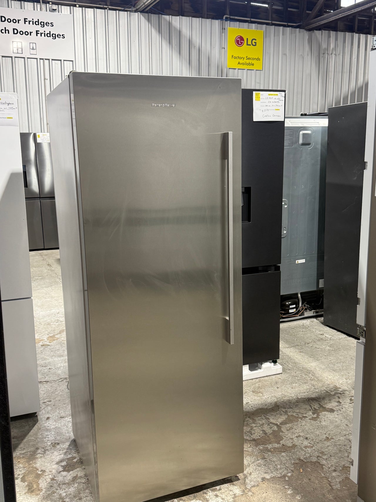 Second hand Fisher & Paykel 451L Upright Fridge – E450LXFD1 - Second Hand Appliances Geebung