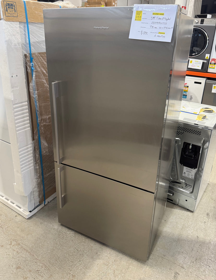 Second hand Fisher & Paykel 494L Bottom Mount Fridge – E522BRXFD5 - Second Hand Appliances Geebung