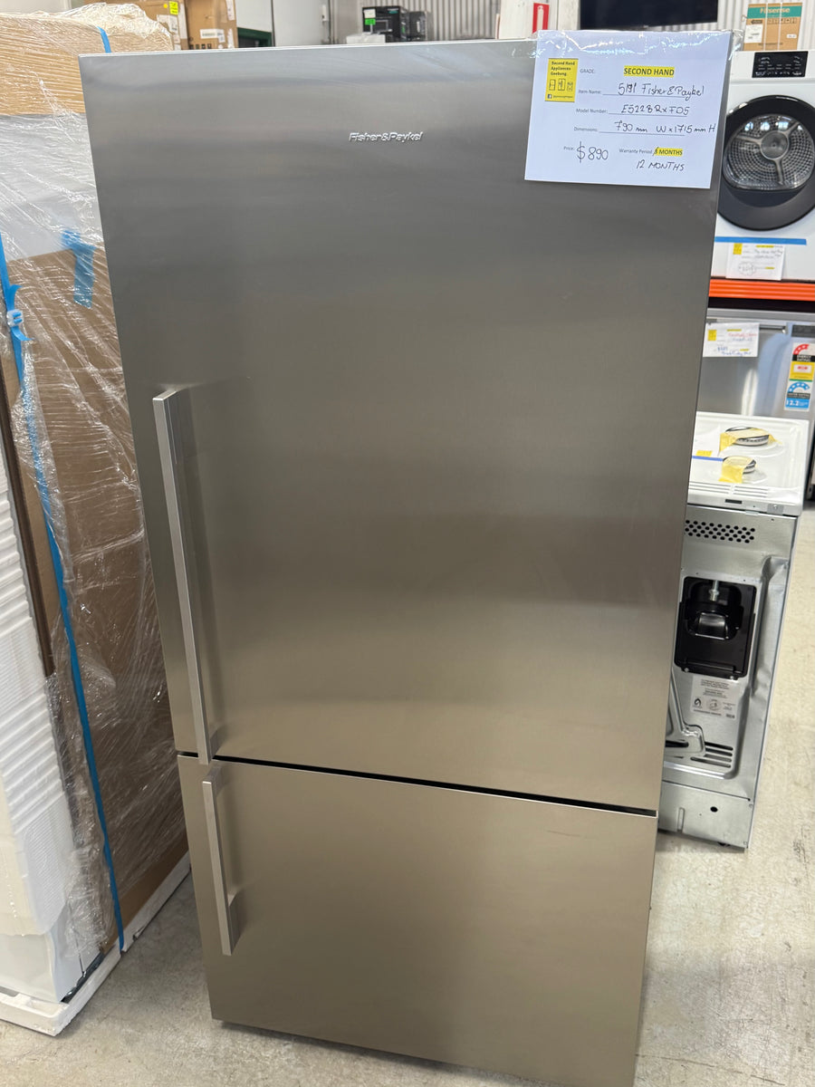 Second hand Fisher & Paykel 494L Bottom Mount Fridge – E522BRXFD5 - Second Hand Appliances Geebung